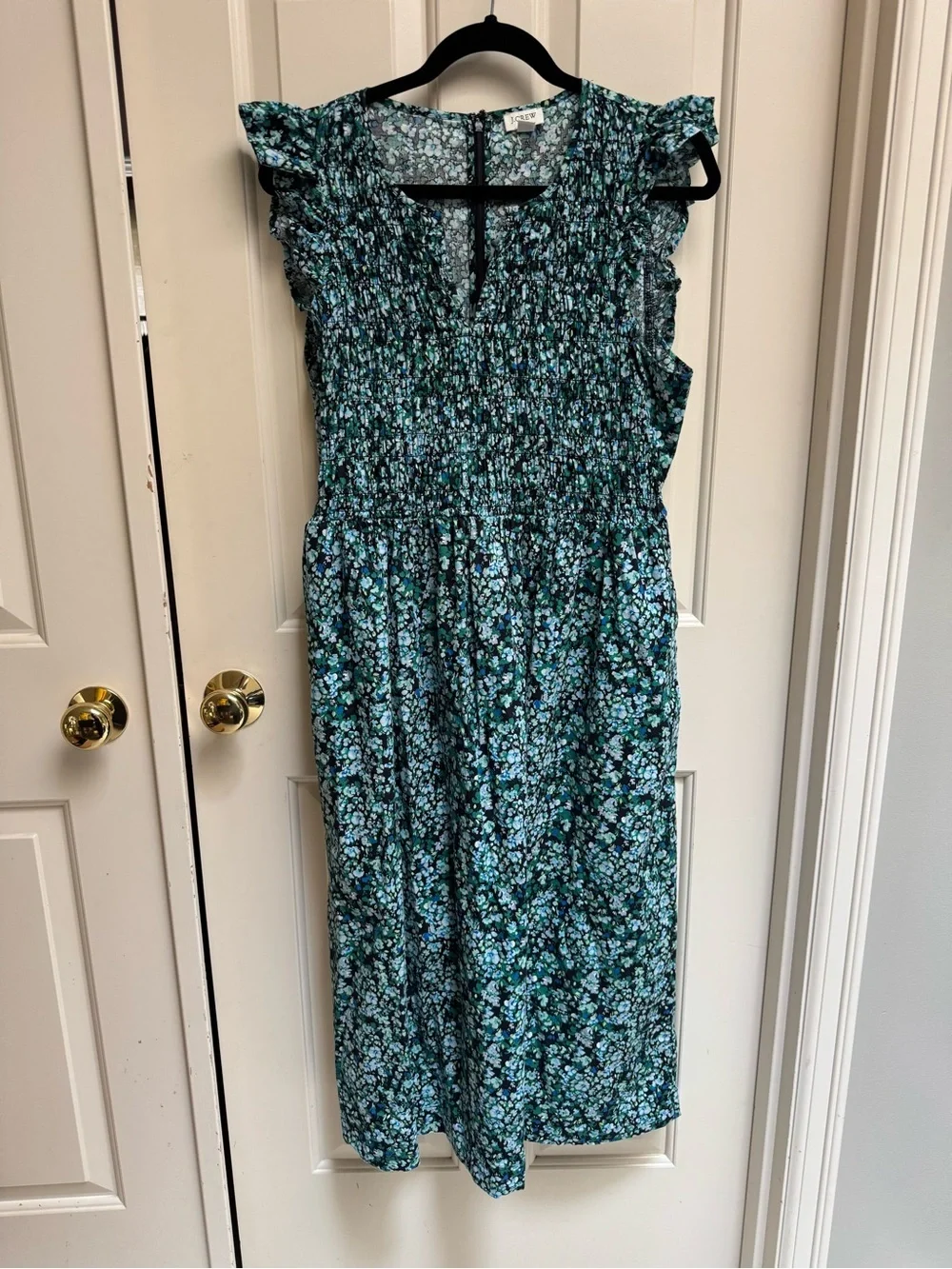 J. Crew smocked top